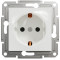 Розетка одинарная с/с SCHNEIDER Asfora белая EPH2970121