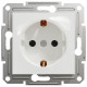 Розетка одинарная с/с SCHNEIDER Asfora белая EPH2970121