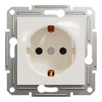 Розетка одинарна з/з SCHNEIDER Asfora крем EPH2970123