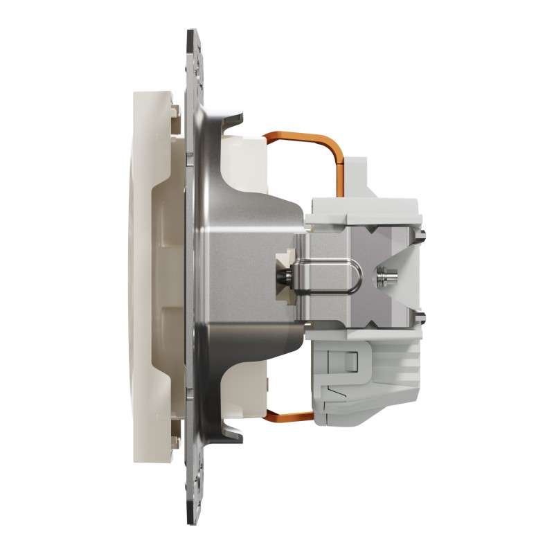 Розетка одинарна з/з SCHNEIDER Asfora крем EPH2970123