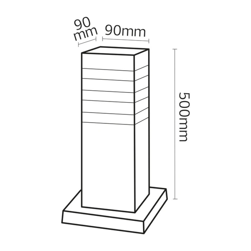 Светильник садово-парковый столбик Horoz "PALMERA/S3" Е27 IP44 075-017-0003-010