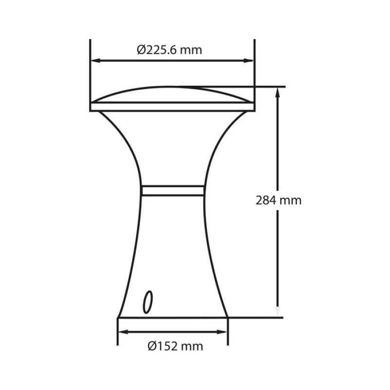Уличный светильник садово-парковый Horoz Teb Elektrik PAPATYA-1 E27 IP44 284мм 400-000-141