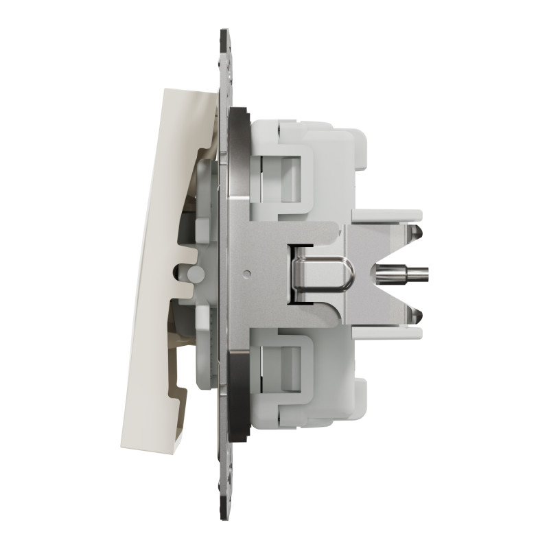 Выключатель трехклавишный без рамки Asfora Schneider Electric крем EPH2170123