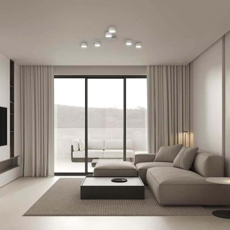 Накладной светильник Ledcoin ML472-6 под лампу белый (80442)