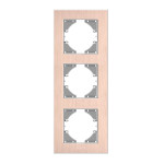 Рамка тройная вертикальная VIDEX Binera медный алюминий (VF-BNFRA3V-CP)