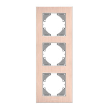 Рамка тройная вертикальная VIDEX Binera медный алюминий (VF-BNFRA3V-CP)