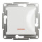 Переключатель одноклавишный с подсв. без рамки Asfora Schneider Electric белый EPH1570121