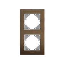 Рамка двойная вертикальная VIDEX Binera шоколадный алюминий (VF-BNFRA2V-CH)