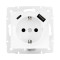 Розетка 1-я с/с +USB+TC Vesna Белый 742-0288-181TC