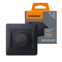 Светодиодный регулятор света BINERA 200ВТ VIDEX черный графит (VF-BNDML200-BG)