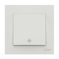 Выключатель одноклавишный проходной ELBI VEGA белый матовый (510-016200-209)