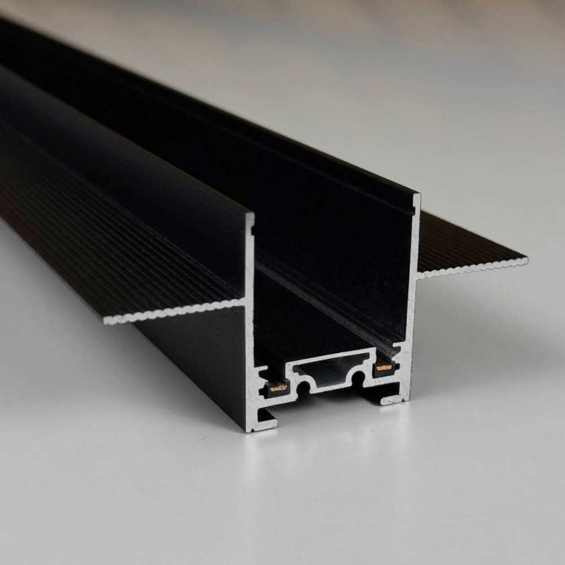 Шинопровод магнитный DTD врезной под гипсокартон 12мм 2м черный Violux ( 320122 )