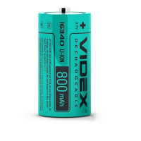 Аккумуляторная батарейка VIDEX Li-lon 16340-P 800mAh 1шт (16340/800/1B)