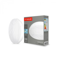 LED светильник настенно-потолочный TITANUM 18W 5000K Кривые линии (TLCL-185CL)