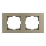 Рамка двойная горизонтальная OVIVO Grano антрацит (400-130000-226)