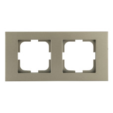 Рамка двойная горизонтальная OVIVO Grano антрацит (400-130000-226)