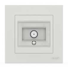 Розетка телевизионная концевая ELBI VEGA белый матовый (510-016200-273)