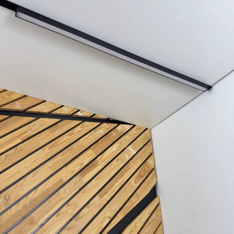 Магнитный трековый светильник UST-L 30W 4000K 48V IP20 черный Violux ( 320105 )