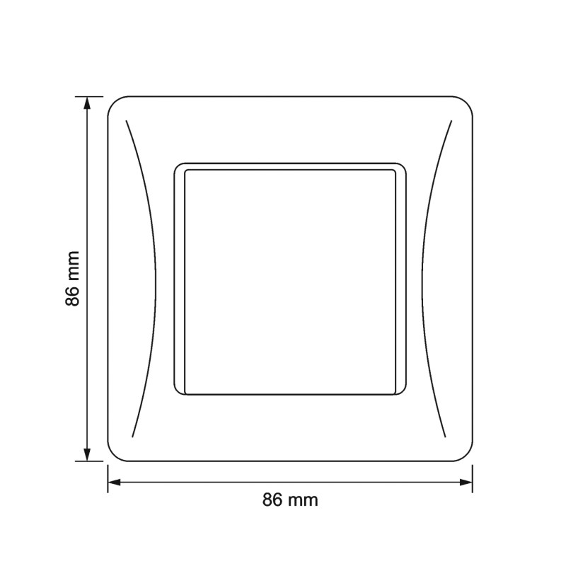 Кабельный вывод черный графит VIDEX BINERA (VF-BNWS-BG)