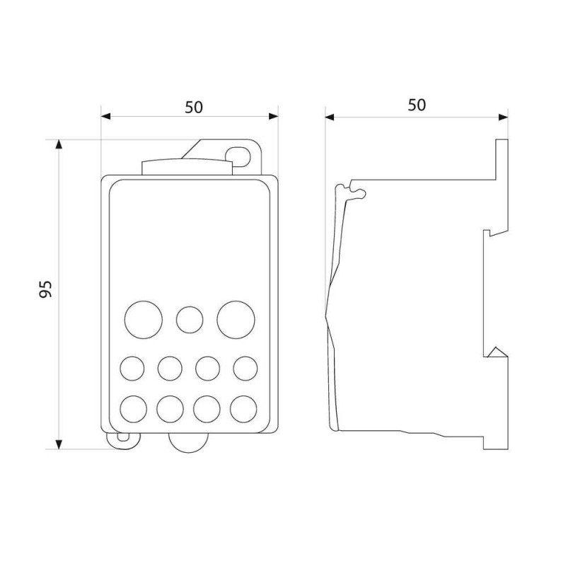 Колодка клемна розподільча 12р 250А ПФ ( DTB250 )