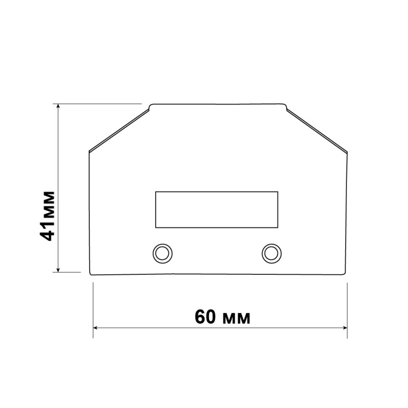 Заглушка Violux DTC-E черная (комплект 2шт) ( 320128 )