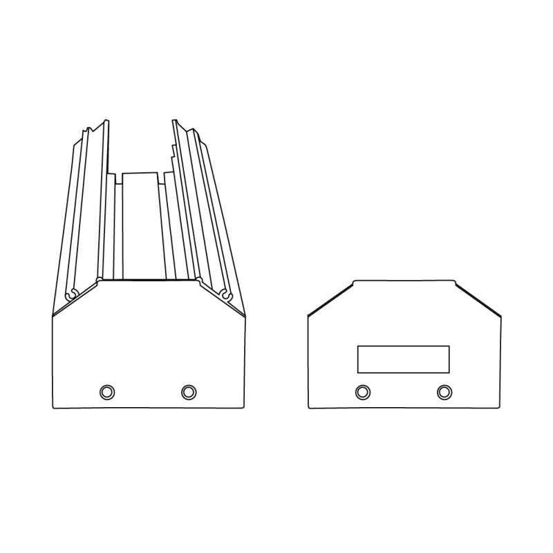 Заглушка Violux DTC-E черная (комплект 2шт) ( 320128 )