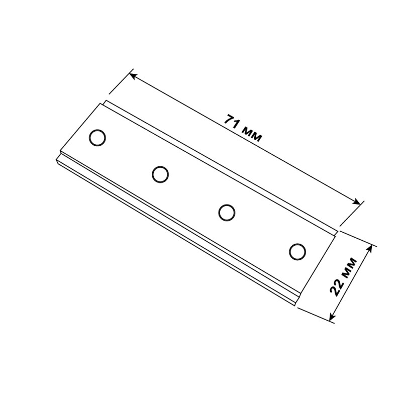 Соединитель DTD-N прямой черный Violux ( 320136 )