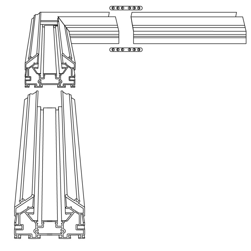 З’єднувач DTС-L кутовий чорний Violux ( 320129 )