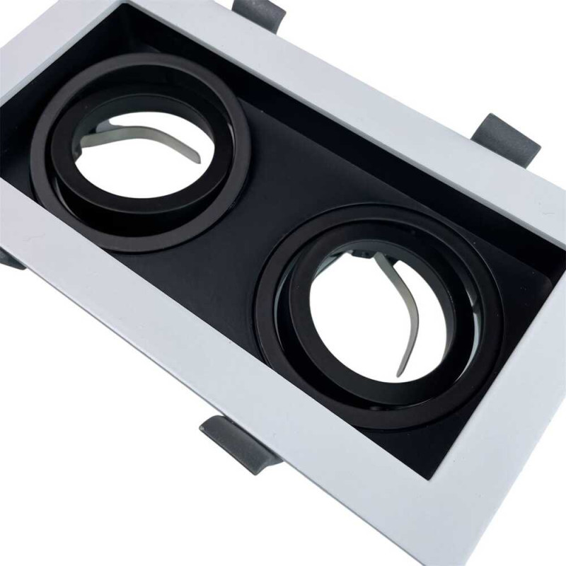 Светильник точечный Violux AMSTERDAM-2L 35W GU10 IP20 бело-черный ( 132201 )