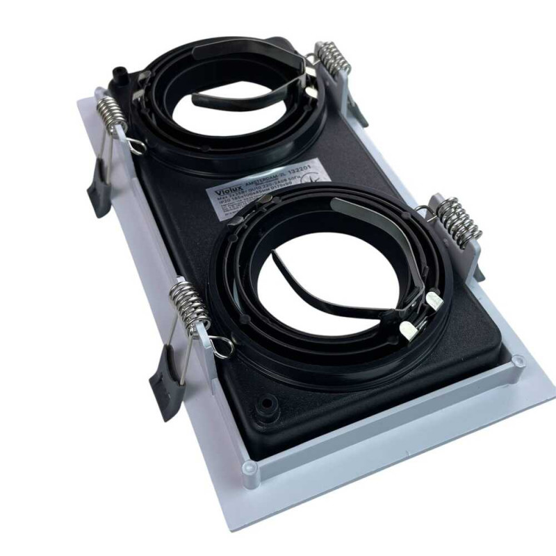 Светильник точечный Violux AMSTERDAM-2L 35W GU10 IP20 бело-черный ( 132201 )