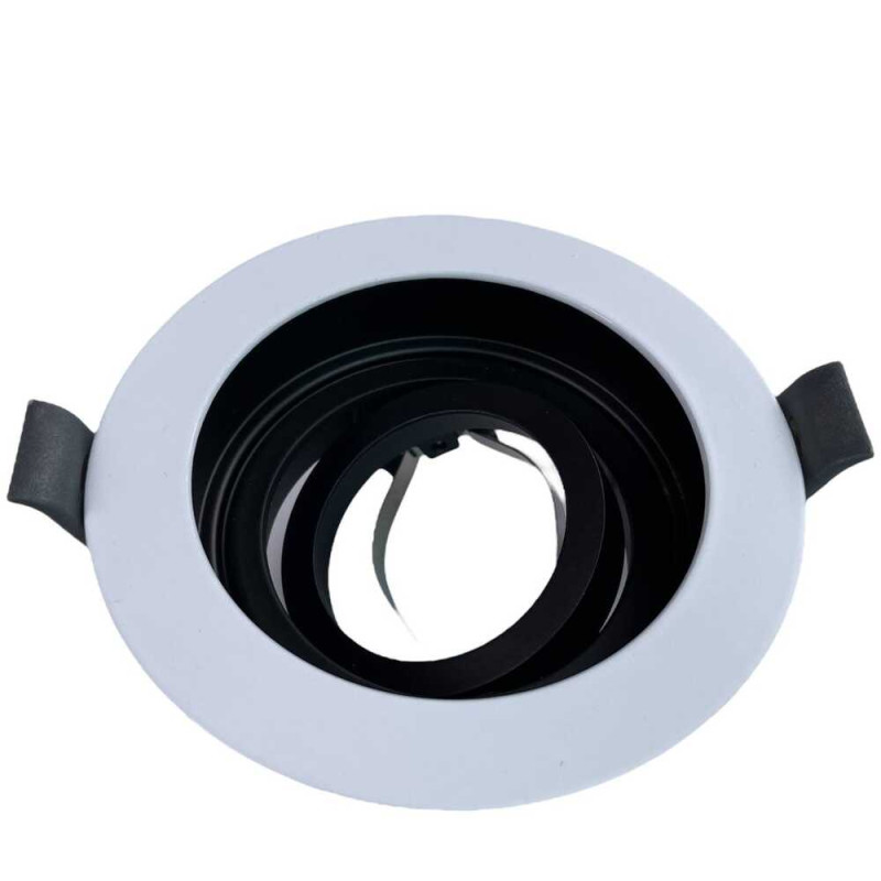 Світильник точковий Violux AMSTERDAM-R 35W GU10 IP20 біло-чорний ( 130201 )