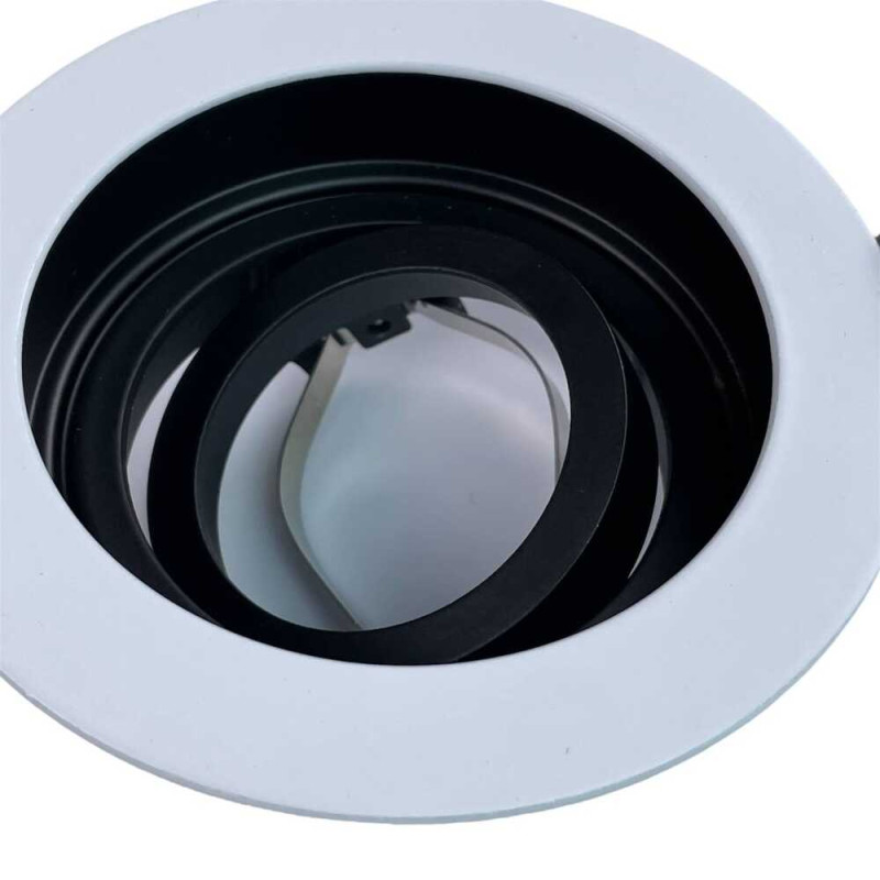 Світильник точковий Violux AMSTERDAM-R 35W GU10 IP20 біло-чорний ( 130201 )