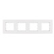 Рамка Nilson Selene белая 4-я ( 23110094 )