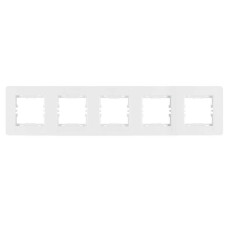 Рамка Nilson Selene белая 5-я ( 23110095 )