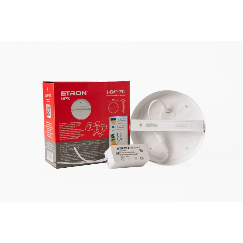 Светодиодный светильник ETRON 1-EMP-731 NPS 24W 5000К IP20 круг