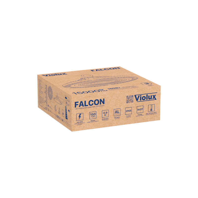 Світильник LED підвісний ДСП VIOLUX 100W 15000Lm 5000K IP65 ( 430292 )