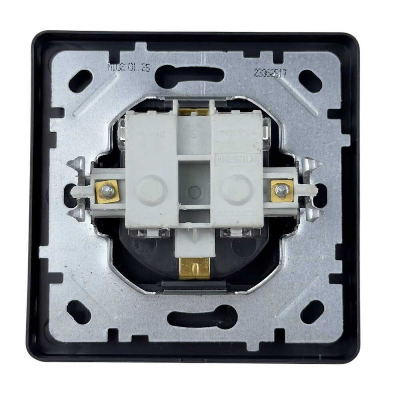 Розетка Nilson Selene антрацит 1-на з заземленням ( 23362517 )