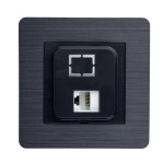 Розетка Nilson Selene антрацит компьютерная CAT5e RJ45 ( 23362544 )