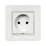 Розетка Nilson Selene біла 1-на без заземлення ( 23111015 )