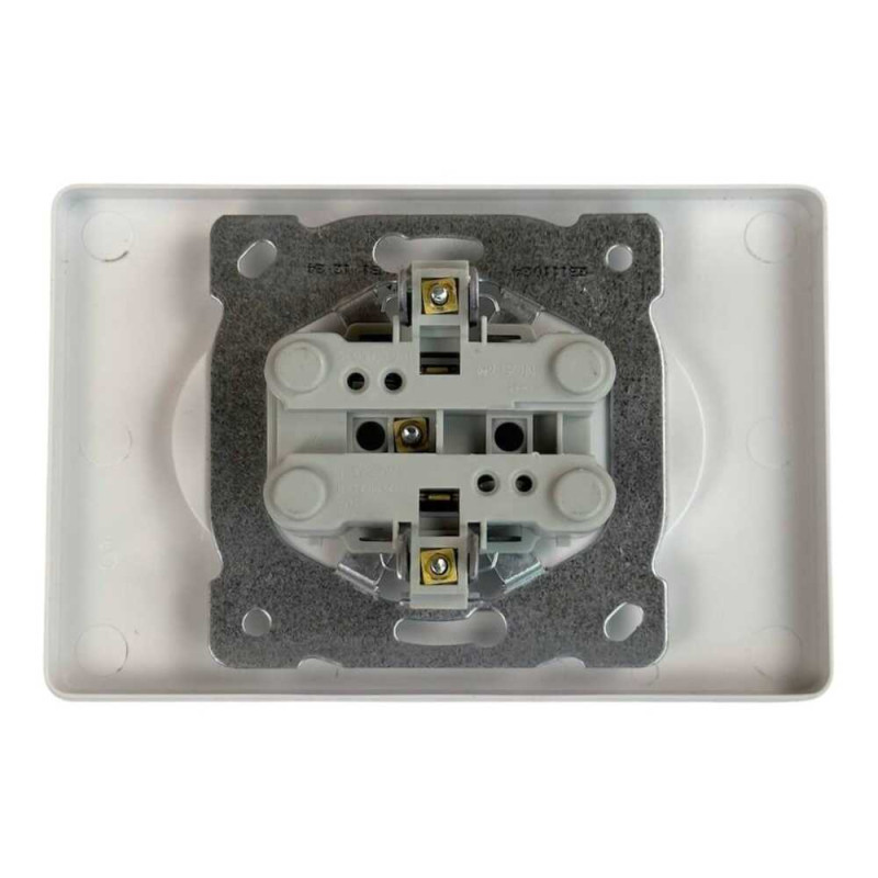 Розетка Nilson Selene белая 2-я без заземления ( 23111024 )