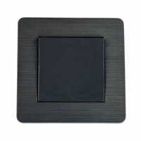 Выключатель Nilson Selene антрацит 1кл (23362501)