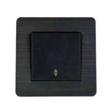 Выключатель Nilson Selene антрацит 1кл проходной ( 23362507 )