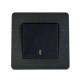 Выключатель Nilson Selene антрацит 1кл проходной ( 23362507 )