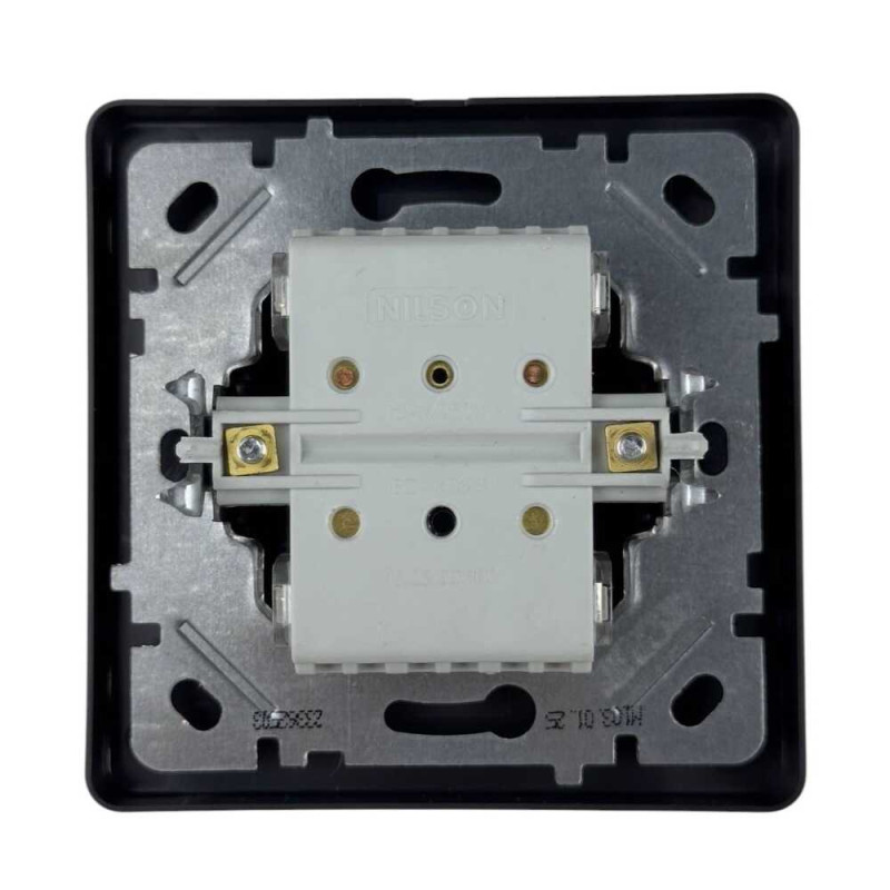 Выключатель Nilson Selene антрацит 2кл (23362503)