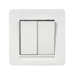 Выключатель Nilson Selene белый 2кл (23111003)