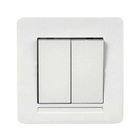 Вимикач Nilson Selene білий 2кл ( 23111003 )