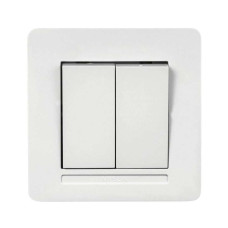 Выключатель Nilson Selene белый 2кл (23111003)