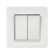 Выключатель Nilson Selene белый 2кл (23111003)
