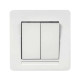 Выключатель Nilson Selene белый 2кл (23111003)