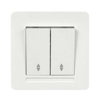 Вимикач Nilson Selene білий 2кл прохідний ( 23111009 )